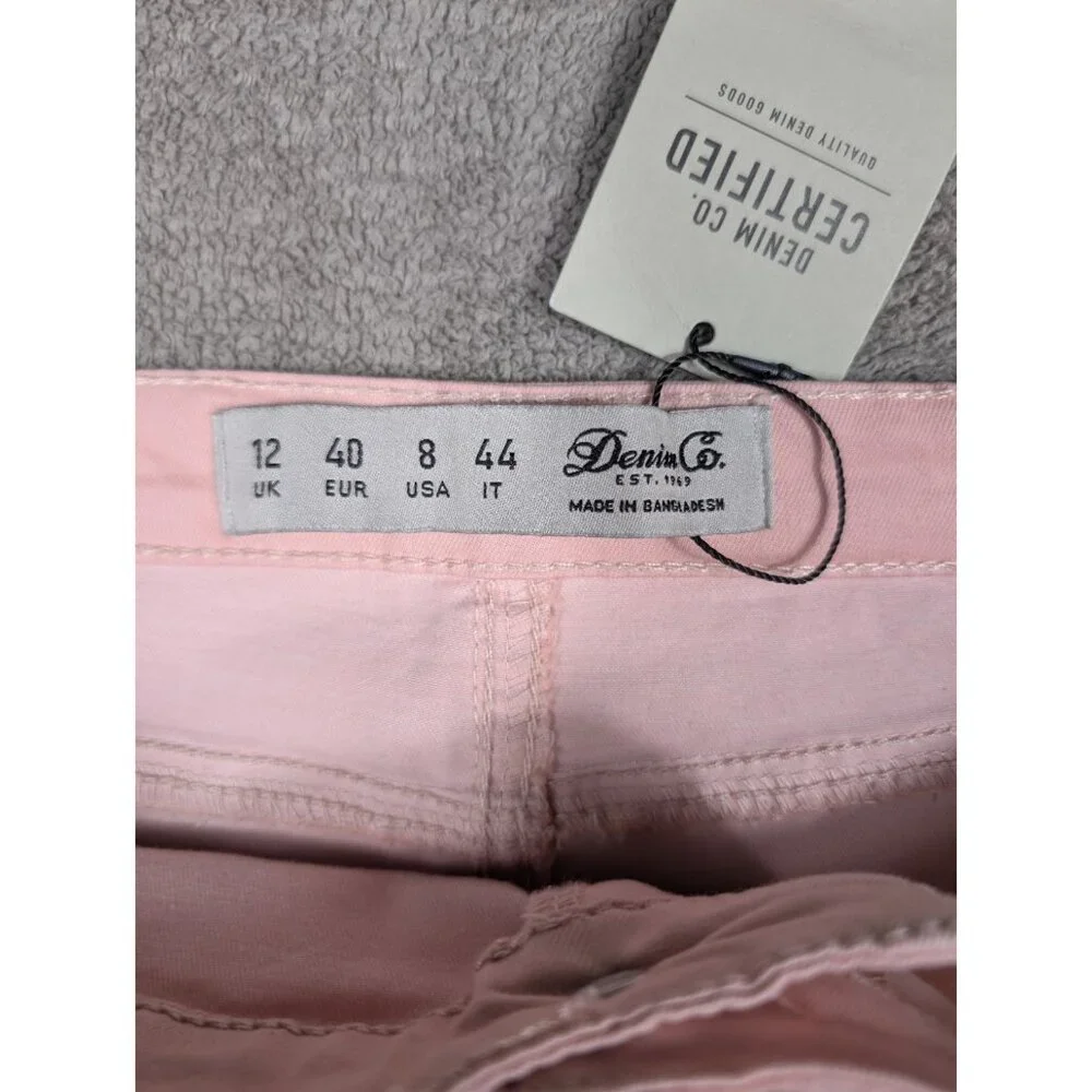 Denim & Co. Classic Women's Size 8 Waist Stretch Jeggings Pink NWT - Picture 4 of 10